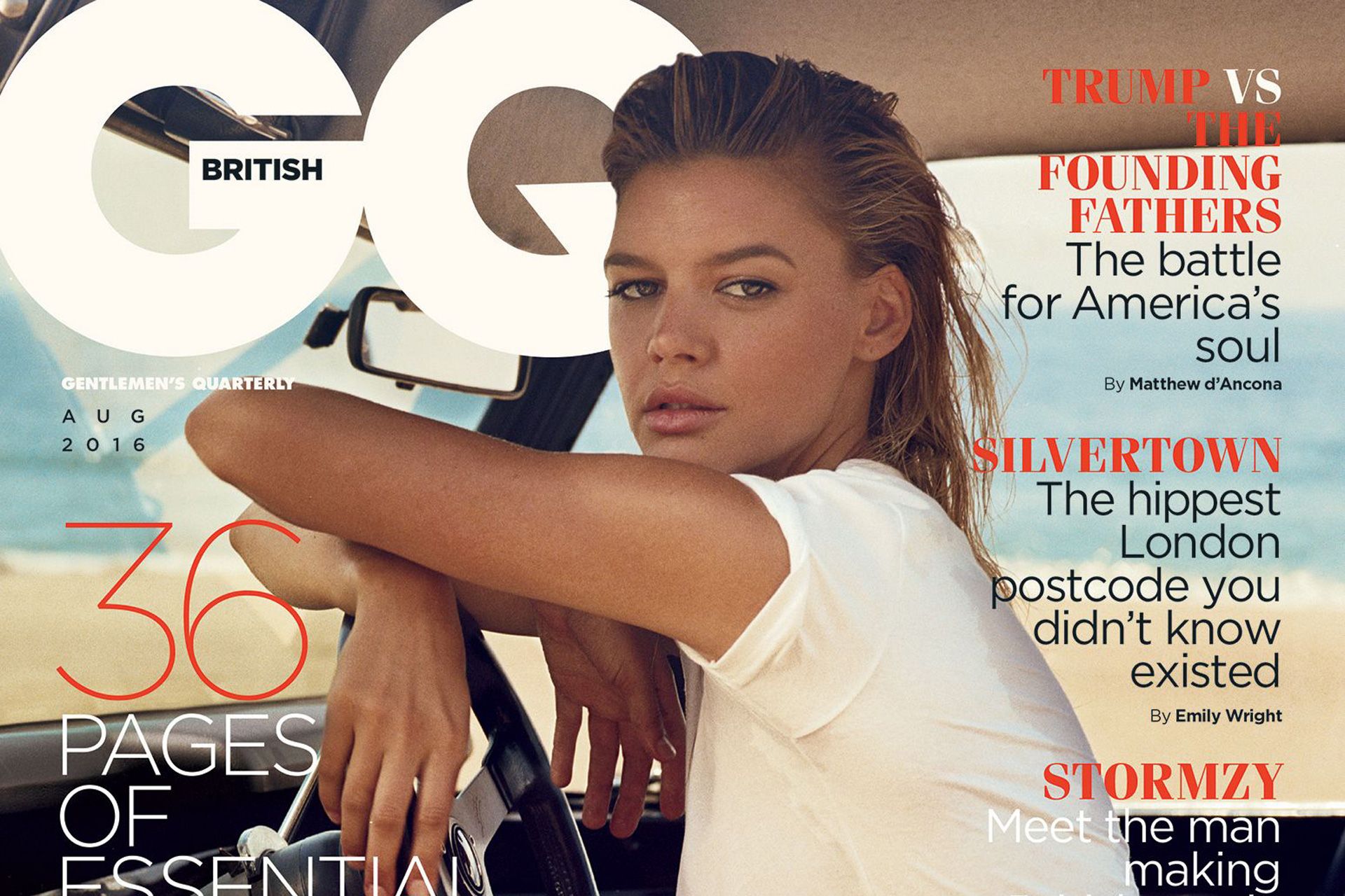GQ Magazine August 2016 cover and contents British GQ